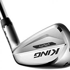 Cobra Golf 2020 King Utility 3 Iron (Men’s, Right Hand, Steel, Stiff Flex, 19.5 Degree), Satin Chrome (R4801RSS3)