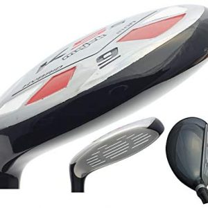 Left Handed Majek Golf Petite Senior Lady (55+ Years) #9 Hybrid New Utility L Lady Flex Club (Petite – 5′ to 5’3″) with Premium Ladies Arthritic Grip
