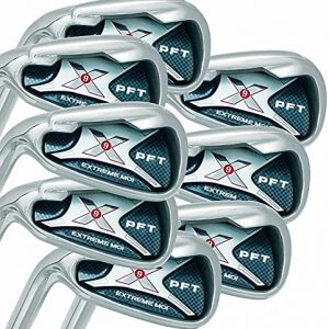 Left Handed PFT X9 Extreme MOI Iron Set Complete 8-Piece Men’s Iron Set (4-SW) Steel Shaft Regular Flex R Flex Club
