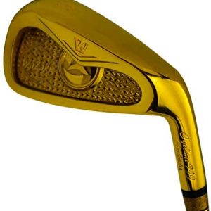 Japan WaZaki Cyclone IIIs Single Iron USGA R A Rules Golf Club,14K Gold Finish,Carbon Steel,Regular Flex,65g Graphite Shaft,RH,33 Degree,No 8
