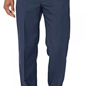 PGA TOUR Men’s Flat Front Golf Pant with Expandable Waistband