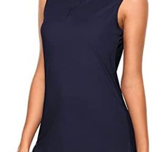 KORALHY Womens Polo Golf UPF 50+ Sleeveless Tennis Shirts Quick Dry Sports