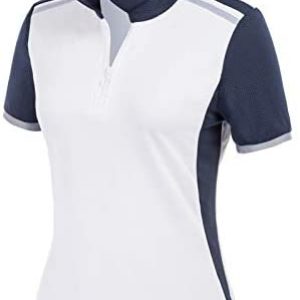 JACK SMITH Women’s Short Sleeve Golf Shirts Dry Fit Moisture Wicking Polo Shirt