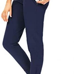 Hiverlay Womens pro Golf Pants Quick Dry Slim Lightweight Work Pants with Straight Ankle Also for Hiking or Casual Ladies