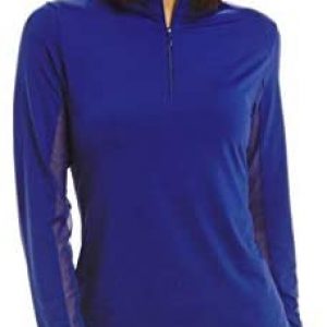 IBKUL Women’s Sun Protective UPF 50+ Cooling Solid Long Sleeve Mock Neck Top 80000
