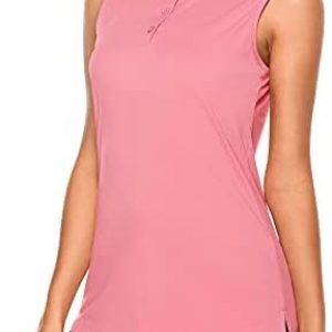 KORALHY Womens Polo Golf UPF 50+ Sleeveless Tennis Shirts Quick Dry Sports