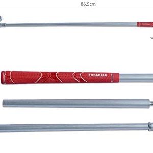 FUNGREEN Golf 2PCS/Pack Two-Way Putter Club for Right or Left Handed Golfers Foldable Alloy Rod Head Kids Adults Golf Putter – 34″ Length