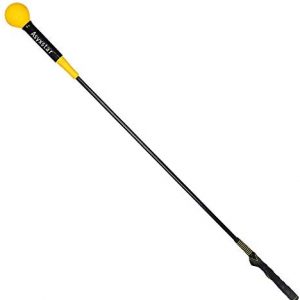 Asyxstar Golf Swing Trainer Aid – Power Flex Golf Swing Training aid for Strength and Tempo Golf Warm Up Stick