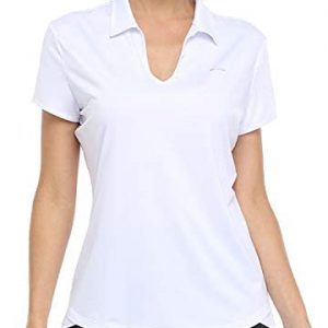 Willit Women’s Tennis Shirts Golf Polo Shirts Short Sleeve Quick Dry Active Workout Shirts UPF 50+ Running Tops