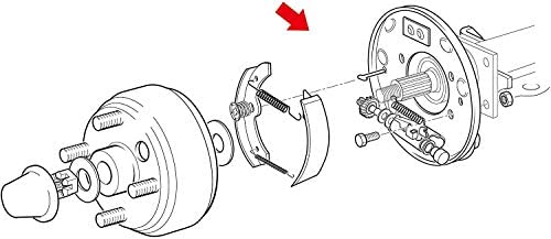 Driver Side Passenger Side Brake Assembly,Rear Brake Cluster Fits EZGO Golf Cart,70998-G01/70998-G02 6 Driver Side Passenger Side Brake Assembly,Rear Brake Cluster Fits EZGO Golf Cart,70998-G01/70998-G02 - Image 6