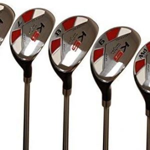 Majek Senior Men’s Golf All Hybrid Partial Set, which Includes: #6, 7, 8, 9, PW Senior Flex Right Handed Utility “A” Flex Club