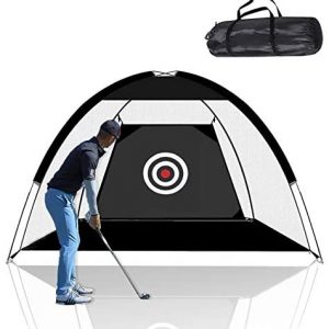 Keren Golf Net, Golf Hitting Nets Training Aids Golf Practice Nets for Backyard Driving Range, Golf Chipping Net with Target Carry Bag for Indoor Outdoor Sports