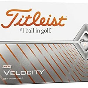 Titleist Velocity Golf Balls, White, (One Dozen)