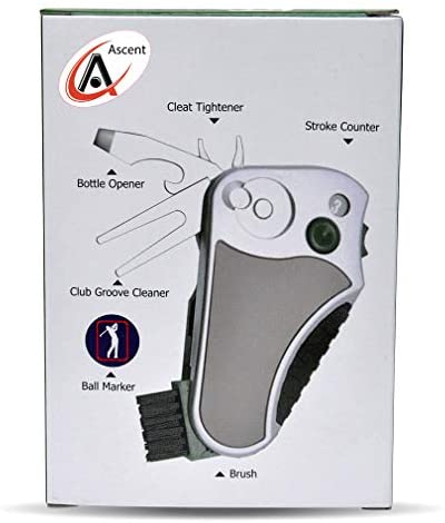 Golfer's Best Tool Golf Multitool All-IN-ONE - Stroke Counter, Divot Repair Tool, Brush, Ball Marker, Cleat Tightener, Club Groove Cleaner, Best Golf Gift Idea For Men Women, Souvenir, Present 4 Golfer's Best Tool Golf Multitool All-IN-ONE - Stroke Counter, Divot Repair Tool, Brush, Ball Marker, Cleat Tightener, Club Groove Cleaner, Best Golf Gift Idea For Men Women, Souvenir, Present - Image 4