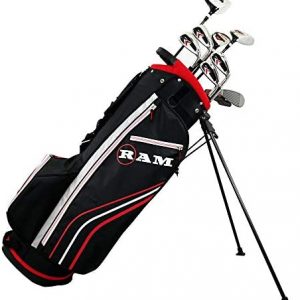 RAM Golf Accubar Golf Right Hand Clubs Set – Graphite Shafted Woods and Stainless Steel Irons
