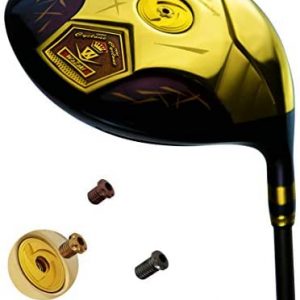 Japan Wazaki Cyclone IIIs Titanium Close Face Draw Driver Golf Club with Headcover,14K Gold Finish,11.5 Degree,50g Graphite 260 CPM Shaft,Regular Flex,500cc unconfirming Size,High COR Maraging Steel
