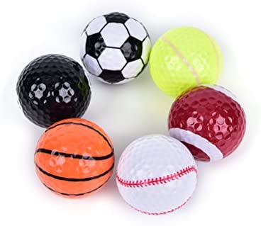MarketBoss 6 PCS Golf Balls (Basketball, Football, Volleyball,Tennis, Baseball, 8-Ball) Double-Layer Construction 75% Strong Resilience Force Sports Practice Novelty Balls Golf Balls Gift 2 MarketBoss 6 PCS Golf Balls (Basketball, Football, Volleyball,Tennis, Baseball, 8-Ball) Double-Layer Construction 75% Strong Resilience Force Sports Practice Novelty Balls Golf Balls Gift - Image 2