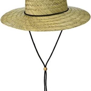 BROOKLYN ATHLETICS Men’s Straw Sun Classic Beach Hat Raffia Wide Brim