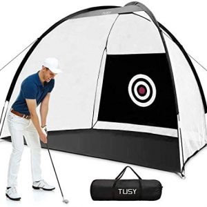 TUSY Golf Net Golf Hitting Nets Training Aids Practice Nets for Backyard Driving Range Chipping Practice with Target Sheet Carry Bag for Indoor & Outdoor Sports
