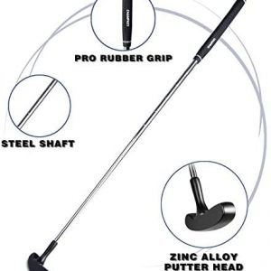 Champkey PRO Golf Putters | Premium Golf Two Way Putter | Excellent Steel Shafts and Zinc Alloy Head Golf Putters Ideal for Putting Training