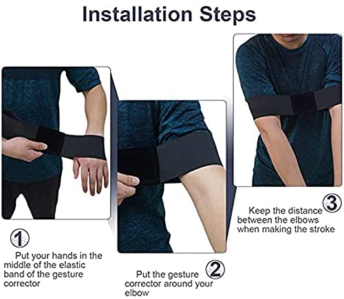 NW Golf Swing Training Aid Arm Band Posture Motion Correction Practicing Guide Belt for Golf Beginner Professional Golf Train 4 NW Golf Swing Training Aid Arm Band Posture Motion Correction Practicing Guide Belt for Golf Beginner Professional Golf Train - Image 4