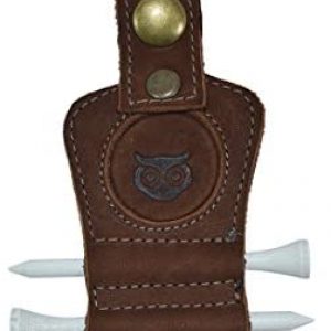 Hide & Drink Golf Tee Holder Leather Gift Hook to Golf Bag Belt Clip :: Swayze Suede