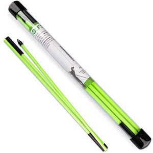 Asyxstar Golf Alignment Sticks – Golf Sticks Alignment Aid 48″ Golf Alignment Rods 2 Pack for Aiming, Putting, Full Swing Trainer, Posture Corrector Golf Training aid with Clear Tube Case