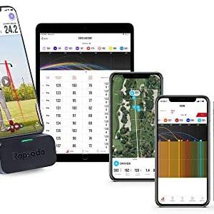 Rapsodo Mobile Launch Monitor for Golf Indoor and Outdoor Use with GPS Satellite View and Professional Level Accuracy, iPhone & iPad Only
