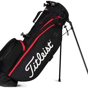 Titleist – Players 4 Golf Bag – Black/Black/Red