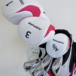 Ladies Complete Golf Set Driver, Fairway Wood, Hybrid, Irons, Putter, Clubs Stand Bag Right Handed
