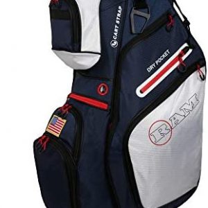Ram Golf FX Deluxe Golf Cart Bag with 14 Way Dividers USA Flag