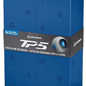 TaylorMade 2021 TP5 (3+1 Box) 4DZ Golf Ball Pack, white