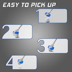 Golf Ball Retriever for Water Telescopic, Stainless Ball Retriever Tool Golf with Spring Release-Ready Head and Locking Clip, Golf Ball Pick Up Retriever Grabber, Golf Accessories Golf Gift for Men