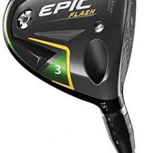 Callaway Golf 2019 Epic Flash Fairway Wood, 5 Wood, 18.0 Degrees, Left Hand, Stiff Flex Black