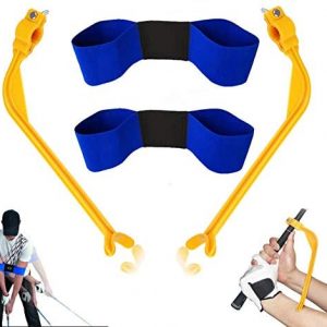 Golf Swing Training Aids, 4 Pack Golf Swing Correcting Tool and Swing Training Aid Arm Band, Unisex Golf Posture Motion Correction Trainer for Beginner and Kid to Forming The Correct Muscle Memory