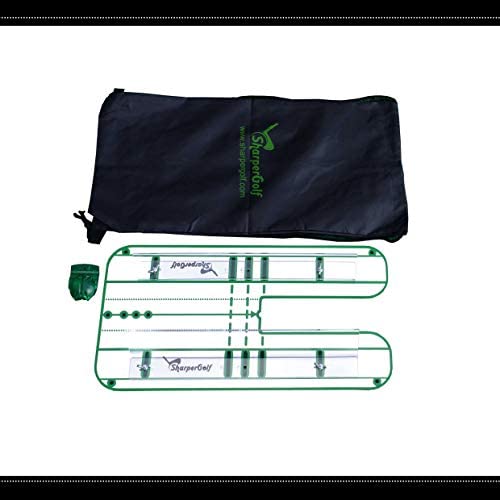 SharperGolf Premium Guide Rails Putting Mirror Large 9.25" x 17.5" Putt Swing Alignment Trainer, Portable Training Aid, Practice Equipment, Eye Path and Starting Line Trainer 3 SharperGolf Premium Guide Rails Putting Mirror Large 9.25" x 17.5" Putt Swing Alignment Trainer, Portable Training Aid, Practice Equipment, Eye Path and Starting Line Trainer - Image 3