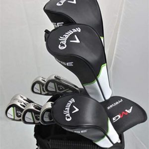 Callaway Mens Complete Golf Set – Driver, 3 Wood, Hybrid, Irons, Putter Clubs Deluxe Cart Bag All Graphite Regular Flex