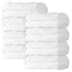 8 Pack Large Burp Cloths for Baby – 20″ by 10″ Ultra Absorbent Burping Cloth, Hand Washcloths, Newborn Towel – Milk Spit Up Rags – Burpy Cloths for Unisex, Boy, Girl – Burp Cloths Set(White)