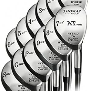 Left Handed – Hybrid Golf Clubs – Custom Made for You – (Select Any Length, Shaft, Flex, Grip) Lofts: 16-18-21-24-27-30-34-38-42-46-50-55-60 Degrees. (#1-2-3-4-5-6-7-8-9-PW-GW-SW-LW) Free Headcover