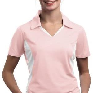 SPORT-TEK Women’s Side Blocked Micropique Sport Wick Polo