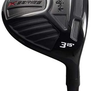 Senior Men’s Majek K-Series 3 Wood Golf Club, Right Handed Senior Flex with Men’s Senior Size Black Pro Velvet Grips
