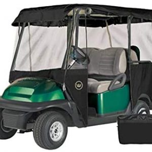 Greenline Drivable Golf Cart Enclosures by Eevelle, Heavy Duty 300D 4 Passenger Universal Fit