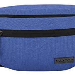 MAXTOP Large Crossbody Fanny Pack with 4-Zipper Pockets,Gifts for Enjoy Sports Festival Workout Traveling Running Casual Hands-Free Wallets Waist Pack Phone Bag Carrying All Phones