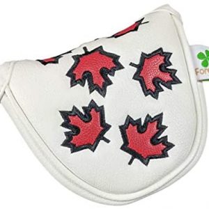 Foretra – Canada Maple Leaf – Golf Putter Headcover Quality PU Leather Magnetic Closure for Mallet Style Putters Scotty Cameron Odyssey Taylormade Ping