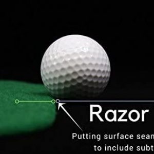 Upstreet Putting Mat for Indoor Golf Cup – Includes Two Indoor Putt Mats and Two Training Balls