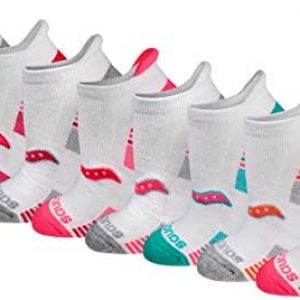 Saucony Women’s Performance Heel Tab Athletic Socks (8 & 16 Pairs)