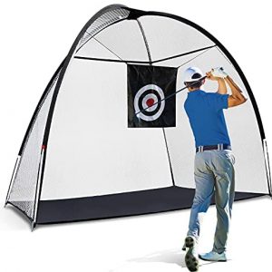 Golf Net Golf Practice Net for Backyard, 10x7ft Golf Hitting Training Aids Nets with Target and Carry Bag for Backyard Driving, Men Kids Indoor Outdoor Sports Game
