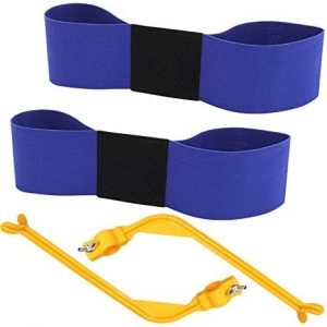 Golf Swing Training Aids,4 Pack Golf Swing Trainers Include 2 Pieces Golf Swing Correcting Tool and 2 Pieces Golf Swing Arm Bands for Beginner and Kids to Forming The Correct Muscle Memory