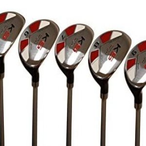 Majek Senior Men’s Golf All Hybrid Complete Full Set, which Includes: #4, 5, 6, 7, 8, 9, PW Senior Flex Right Handed New Utility “A” Flex Club