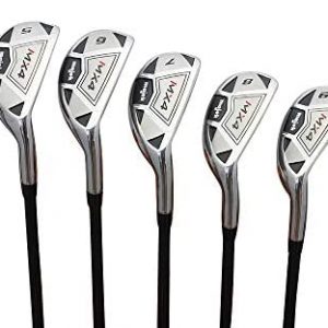 Men’s Majek MX4 Hybrid Iron Set, which Includes: #4, 5, 6, 7, 8, 9, PW Senior Flex Right Handed Utility “A” Flex Clubs